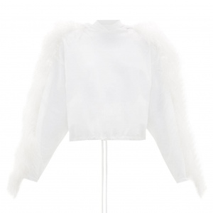 Beyaz Detaylı Sweat